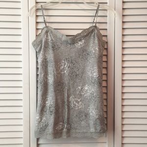 Grey Floral Cami